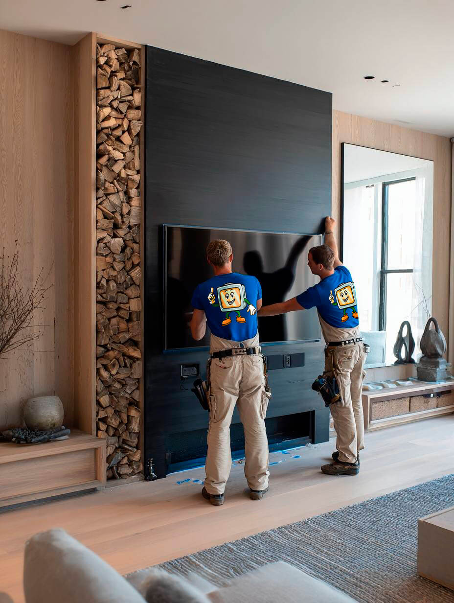 Clean wall mount setup